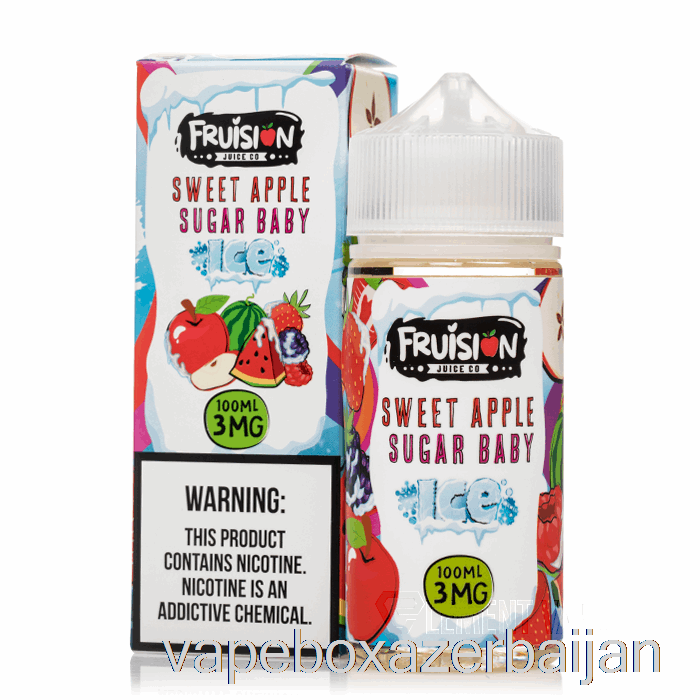 Vape Smoke ICED Sweet Apple Sugar Baby - Fruision Juice Co - 100mL 0mg